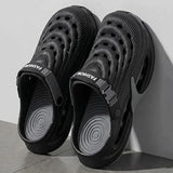 Fashion Hollow Out Thick Bottom Sports Sandals Men Eva Soft Sole Summer Clogs Sandals Men Non Slip Outdoor Driving Beach Sandles