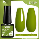 Mtssii 6ML Chocolate Color Gel Nail Polish Brown Semi Permanent UV Gel Autumn Winter Popular Soak Off Nail Art Gel Varnishes