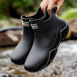 Low-cylinder Rain Shoes for Men and Women: Outdoor Fishing Waterproof Shoes, Stylish Style for Outdoor Wear, Rain Boots