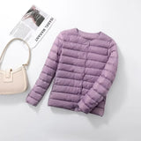 2026 New Arrivals Autumn Winter Warm Women White Duck Down Slim Jackets Female Fashion Ultra Lightweight Packable Puffer Coats