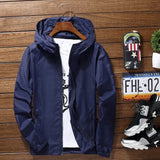 New Men's Fashionable Sunscreen Breathable Quick Drying Zipper Windbreaker Sportswear for Daily Outdoor Leisure