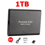 Reliable Slim Storage Device Portable External SSD 1TB 4TB 16TB 128TB High Speed for Notebook Laptop Computer