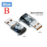 120W Fast Charging USB 3.2 To Type C Adapter OTG 10GB High Speed Data Audio Transfer for PC Tablet Xiaomi Huawei USB C Converter