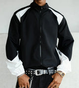 Men's Color-Blocked Jacket, lightweight, Casual, Travel, Windproof and Wear-Resistant, High-Quality Fabric, Boyfriend Gift