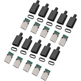 5/10 sets USB 3.1 Type C Connector Male Plug DIY Solder Wire USB C Male Adapter Cable for DIY Data Line Interface Male Socket