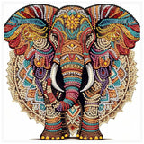 5D DIY Diamond Painting Kit Elephant Pattern Decoration DIY Alien Drill Diamond Mosaic Art Gift Crafts Wall Home Decoration
