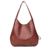 Vintage Leather Large Capacity Handbags Shoulder Bags Handbags Crossbody Ladies Hand Bags