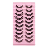 Faux mink eyelashes natural 3d mink lashes makeup volume false eyelashes in bulk cilio H13 E-08