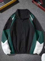 Men's Color-Blocked Jacket, lightweight, Casual, Travel, Windproof and Wear-Resistant, High-Quality Fabric, Boyfriend Gift
