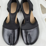 Women Brand Mary Janes Shoes Summer Split Toe Tabi Walking Sneakers Casual Splicing Loafers Designer Ballet Flats Shoes балет