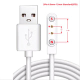 2Pin 4Pin 5Pin Magnetic Charging Cable USB to Pogo Pin for Smart Watch Earphone Wristband 60cm 5V Magnetic Dock Charger Adapter