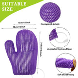Exfoliating Shower Glove with Colorful Honeycomb Weave and TPU High Elasticity Antibacterial Material - Gentle, Safe and Durable