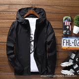 New Men's Fashionable Sunscreen Breathable Quick Drying Zipper Windbreaker Sportswear for Daily Outdoor Leisure