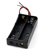 Black Plastic Battery Storage Case DIY Holder 1X 2X 3X 4X 18650 Battery Box with Wire Lead Pin for Electronics 18650 Battery Con