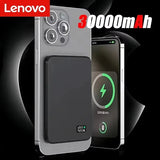 Lenovo Magnetic Wireless Power Bank PD22.5W Fast Charging Magsafe External Battery 500000mAh For iPhone Xiaomi