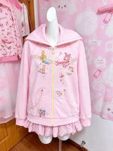 American Vintage Japanese Jacket Hooded Women 2026 Cotton Coats Outwear Design Subculture Gothic Sweatshirts Harajuku