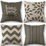 4Pcs Linen Square Cushion Cover,single-sided Printed Pillowcase ,Home Decor ,Room Decor,Living Decor,Bedroom Decor