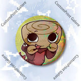 Cute Funny S-Shelly W-Wold Customizable Badge Tinplate Brooch Laser Film Lapel Pin for Decoration Party Small Gifts