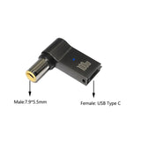 100W USB Type C Fast Charging Adapter Plug Connector Universal USB C Laptop Charger Converter for Dell Asus Hp Acer Lenovo