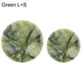 Glue Pallet Eyelashes Extensions Pink Green Jade Stone Reusable False Eye Lashes Adhesive Pallet Pad Holder Makeup Accessories