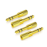 Jack 6.5 6.35mm Male Plug to 3.5mm Female Connector Gold Plating Headphone Microphone AUX Audio Plug