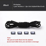 Fashion No Tie Shoelaces Elastic Laces Sneakers Flat Shoe Laces Without Ties Kids Adult Quick Shoelace One Size Fits All Shoes