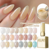 24Pcs 15ML Ice-through Color Gel Nail Polish Semi Permanent Nail Art Soaking UV LED Nail Salon DIY Nail Salon Gel For Spring