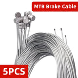 1/5/10PCS 2M MTB Bicycle Brake Line Bicycle Speed Line Fixed Gear Shifter Gear Brake Cable Set Core Inner Wire for MTB Road Bike