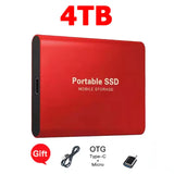 Reliable Slim Storage Device Portable External SSD 1TB 4TB 16TB 128TB High Speed for Notebook Laptop Computer