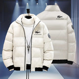 Wall Street Crocodile Winter Coats Men's Puffer Jackets Thick Warm Bomber Jackets Parkas Down Jackets Men's Winter Jackets New