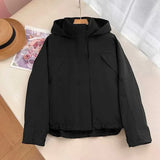 Mumaroho 2026 Autumn Winter Women Windbreaker Jacket Windproof Solid Long Sleeve Outdoor Sport Hooded Thin Coat Jacket For Women