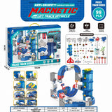 Lifting Style Magnetic Track Car Anti-Gravity Toy Assembly Lift Elevator DIY New Suspension Rail Train Educational Toys For Kids