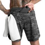 Men Quick Dry Fitness Shorts Breathable Athletic Casual Wear