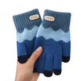 Cute Warm Kids Winter Gloves Coldproof Windproof Baby Gloves Soft Thicken Children Mittens for 6-14 Years Old Baby Boys Girls