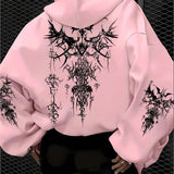 American Gothic Women's Hoodie for Autumn and Winter, New Casual and Fashionable, Suitable for Both Men and Women's Street Wear