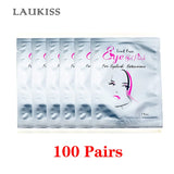 25/50/100Pairs Eye Patches Under Eyelash Pads for Building Paper Patches Lint Free Stickers for False Eyelashes LAUKISS