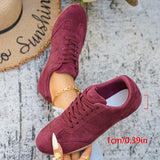 Women's Casual Flat-soled Non-slip Wear-resistant Sport Shoes Spring Autumn Round-toe Soft and Comfortable Women Single Shoes
