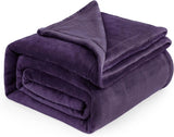 Fleece Blanket Queen Blanket Black - Bed Blanket Soft Lightweight Plush Fuzzy Cozy Luxury Microfiber