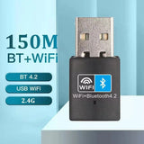 USB Wireless Wifi/Bluetooth Adapter 600Mbps Wifi Dongle Dual Band 2.4G/5G Wi-Fi Receiver for Laptop PC