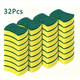 8-50pcs Double-Sided Magic Cleaning Sponge Set Highly Absorbent Rust Remover Pot Scouring Pad Kitchen Cleaning Tools