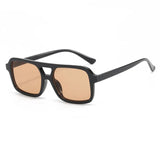 Hiking Camping 2024 New Double Beam Anti Light Glasses Personalized Small Frame Retro Glasses Y2K UV400 Outdoor Glasses Female