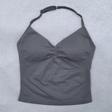 Adjustable Open Back Yoga Top Moisture Wicking Gym Tank