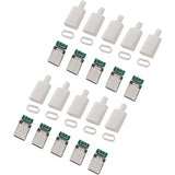 5/10 sets USB 3.1 Type C Connector Male Plug DIY Solder Wire USB C Male Adapter Cable for DIY Data Line Interface Male Socket
