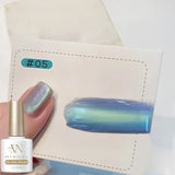 MIANEL Blue Tears Cat Eye Nail Polish Unique Blue Color and Magnetic Powder Create a Dreamy and Romantic Blue Nail Art Effect