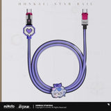 Genuine miHoYo Game Honkai Star Rail Silver Wolf 35W TypeC-TypeC Fast Charging Head Data Cable Anime Pendant Cosplay Xmas Gift