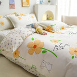 Lovely Cartoon King Size Duvet Cover Set 220x240 Skin Friendly Double Bed Quilt Cover Blanket Comforter Cover and Pillowcase