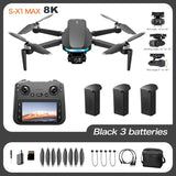 Lenovo Drone With screen RC 8K Professional HD Aerial Photography GPS Laser obstacle avoidance Three-axis gimbal Aircraft