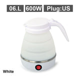 Mini foldable electric kettle 0.6L portable electric kettle household travel water heater silicone compression 110V-220V