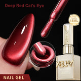XEIJAYI 1pc 15ML Blue cat eye Nail Gel polish Semi Permanent Nail Art Soaking UV LED Nail Salon DIY Nail Salon Gel
