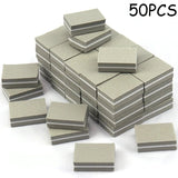 50Pcs Professional Mini Nails Art buffer File 100/180 Sandpaper Manicure Tips Care File Sanding Polishing Accessories Tools